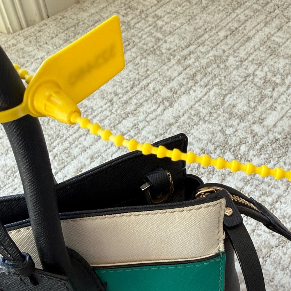 Kate Spade Teal and Black Satchel - Picture 8 of 9